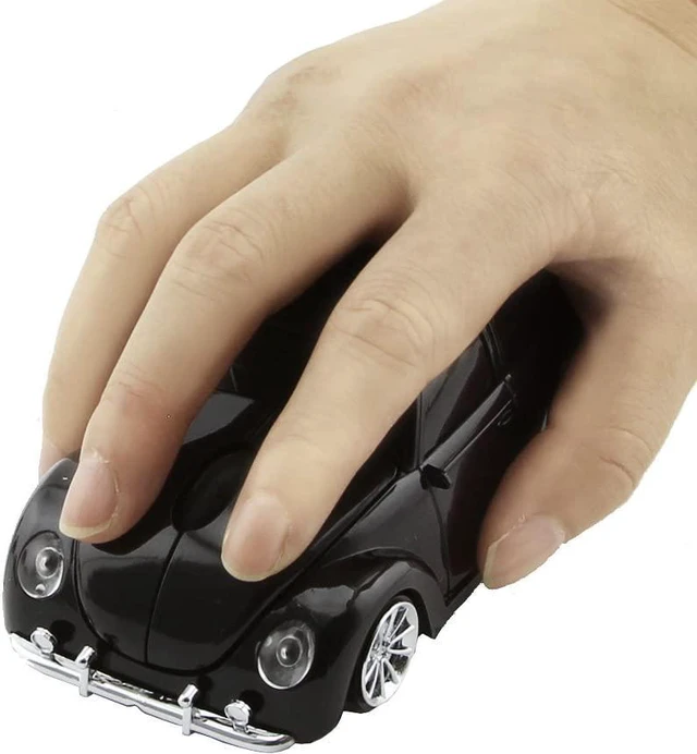 Main image of elec Space Usbkingdom 2.4GHz Wireless Mouse Cool 3D Sport Car Shaped Ergonomic Optical Cordless Mice with USB Receiver for PC Laptop Computer 1600DPI 3 Buttons Black