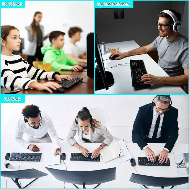 Alt view image 6 of 7 - Sherr 24 Pcs Computer Mouse Pack Bulk Wired Silent USB Optical Corded Mouse with 3 Adjustable DPI Computer Mice Compatible with Laptop Desktop School Office Business Home Supplies