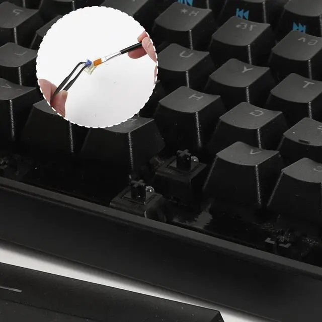 Alt view image 7 of 7 - Keyboard Remover Tool Kit-7-Piece Set, Keycap Puller Include 5g Keyboard Lube, Switch Puller, Lubricating Pen, Cleaning Brush, Tweezers, 4-Jaw Gripper, and Key Cap Puller