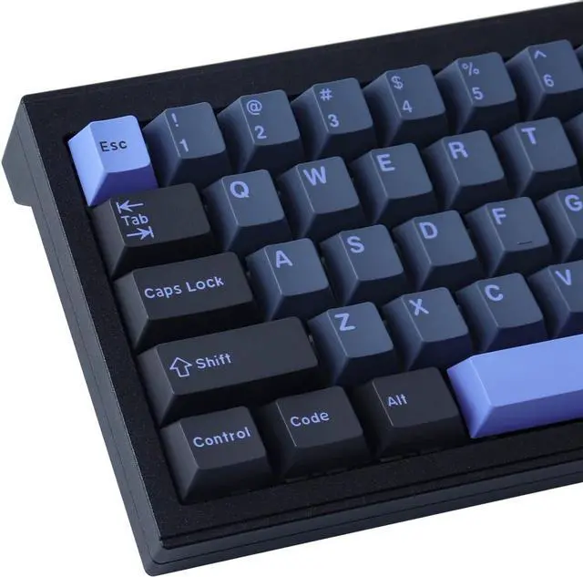 Main image of Hyekit Keycaps 172 Keys Custom Keycaps Double Shot ABS Keycap Set 6.25u 7u Cherry Profile for Cherry Gateron MX Switches Mechanical Keyboard (Nightshade)