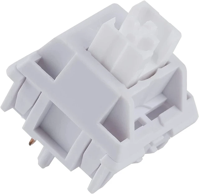 Main image of MELETRIX WS White Silent Linear Mechanical Keyboard Lubed Switches, 5-Pin 45gf Quiet Pre-Lubed Switches with Standard MX Structure (35pcs)