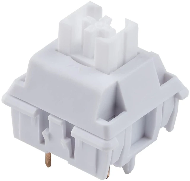 Alt view image 4 of 7 - MELETRIX WS White Silent Linear Mechanical Keyboard Lubed Switches, 5-Pin 45gf Quiet Pre-Lubed Switches with Standard MX Structure (35pcs)