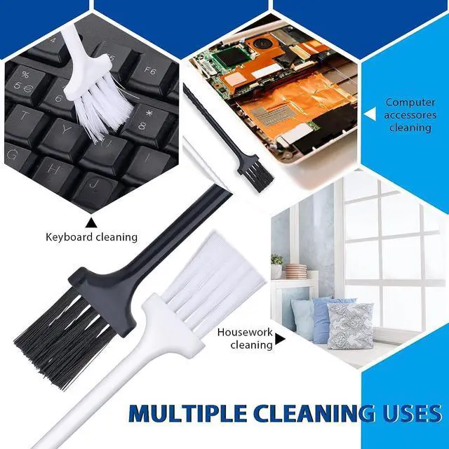 Alt view image 6 of 7 - TIESOME 2 Pcs Keycap Puller Switch Puller+2 Pcs Keyboard Cleaning Brush, Stainless Steel Keycap Removal Tool for Mechanical Keyboard Clean Computer Cleaning Keyboard Fixing Kit