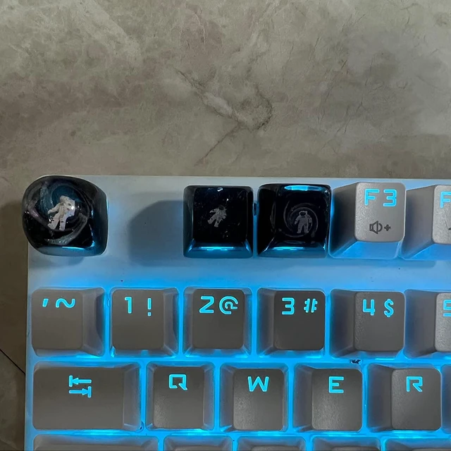 Alt view image 6 of 6 - Custom Keycap Astronaut Keycap for MX Mechanical Keyboard Unique Gifts for Friend - 3