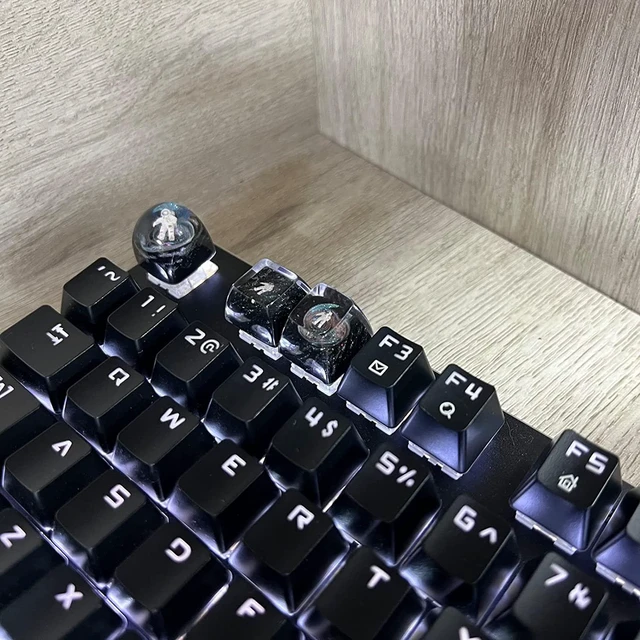 Alt view image 4 of 6 - Custom Keycap Astronaut Keycap for MX Mechanical Keyboard Unique Gifts for Friend - 3