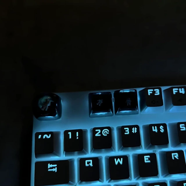 Alt view image 5 of 6 - Custom Keycap Astronaut Keycap for MX Mechanical Keyboard Unique Gifts for Friend - 3