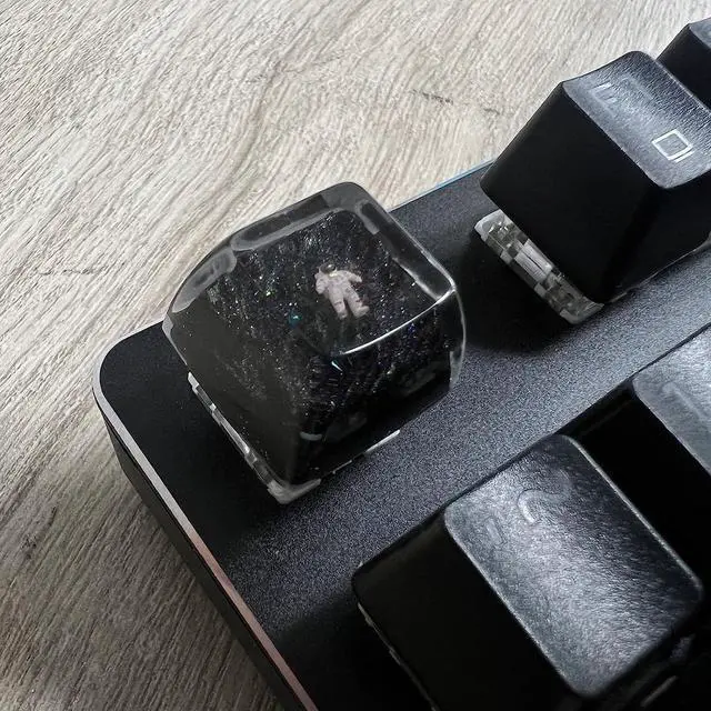 Alt view image 2 of 6 - Custom Keycap Astronaut Keycap for MX Mechanical Keyboard Unique Gifts for Friend - 3