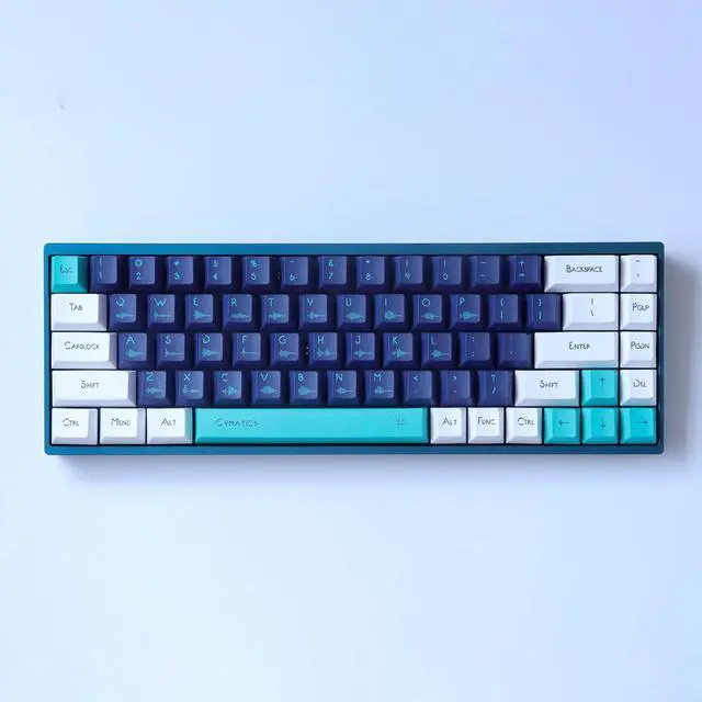 Alt view image 3 of 7 - Terukir Wunzkii PBT Keycaps 129 Keys Dye-Sublimation Keycap Set Cherry Profile Japanese Keycaps for Cherry Gateron Mx Switches Mechanical Gaming Keyboard