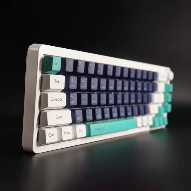 Alt view image 5 of 7 - Terukir Wunzkii PBT Keycaps 129 Keys Dye-Sublimation Keycap Set Cherry Profile Japanese Keycaps for Cherry Gateron Mx Switches Mechanical Gaming Keyboard