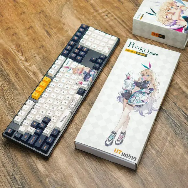 Alt view image 2 of 7 - HiFiGo Mechkeys x Z Review Rinko Touch Cherry Profile Keycaps Set, 156 Key Caps Compatible with 60%, 65%, TKL, 75%, 96%, and Full-Size Keyboards (Rinko Touch)