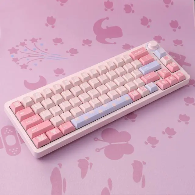 Alt view image 4 of 7 - JOMKIZ Keycaps, 148 Keys Dye Sublimation Cherry Profile Keycaps Japanese PBT Keycap Set for Cherry MX Switches ISO/ANSI Layout Mechanical Keyboards