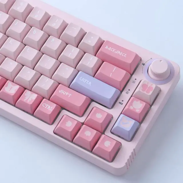 Alt view image 6 of 7 - JOMKIZ Keycaps, 148 Keys Dye Sublimation Cherry Profile Keycaps Japanese PBT Keycap Set for Cherry MX Switches ISO/ANSI Layout Mechanical Keyboards