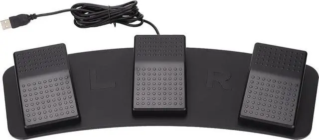Main image of USB Triple Foot Switch Pedal 3 Key Three Button Programmable Computer Keyboard Mouse Game Action Combination Key for Playing Game Factory Testing(FS23_PM (Mechanical Switch))