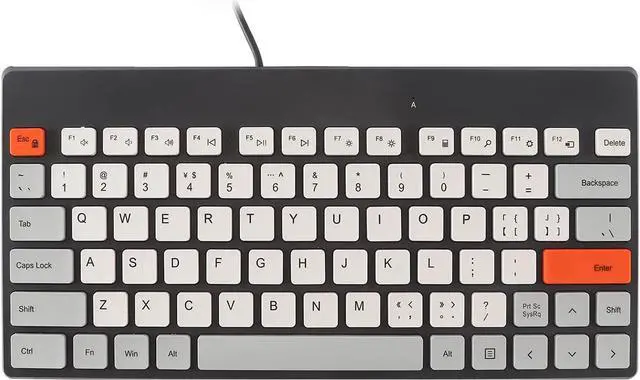 Main image of YOCUNKER K620U USB Wired Keyboard, Quiet 79 Keys, No Numeric Keypad,Plastic,Mini Thin Compact and Lightweight, 1.6 Meter USB Cord, Compatible with PC/Laptop/Computer/Windows/Mac (Black)