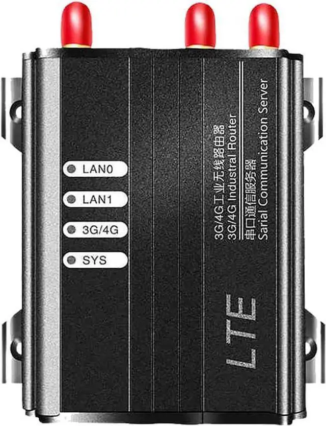 Alt view image 6 of 6 - EXVIST 4G LTE WiFi Router with SIM Card Slot, Industrial 4G LTE Router with EC25-EUX, RS232, VPN, External Antennas for Smart Home, Video Surveillance, Industrial Control etc.
