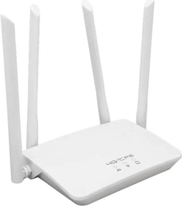 Main image of 4G LTE Router 300Mbps 4 High Gain Antenna Mobile Hotspot Wireless WiFi Router with SIM Card Slot, Supports 4G LTE B1, 3, 7, 8, 20, 38, 40, 41 Bands, Multi Functional (US Plug)