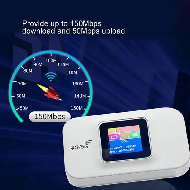 Alt view image 3 of 7 - Septpenta 4G LTE Travel WiFi Router, Micro SIM Card Slot, Support B1 / B3, B5 / B7 / B8 / B20 B28 / B38 / B40 / B41 Portable WiFi Router Hotspot Devices for Travel, Vacation