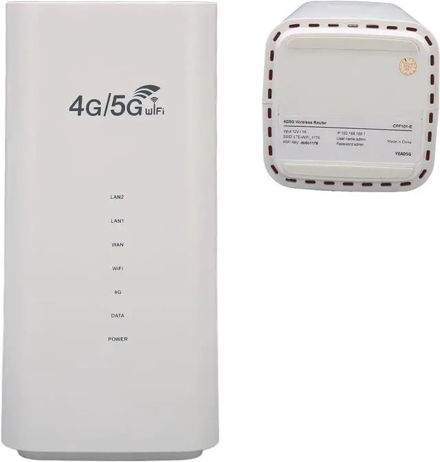 Alt view image 7 of 7 - Unlocked 4G LTE Modem Router with SIM Card Slot, 4 Antenna & Up to 32 Users for Travel, Road Trips & Camping (US Plug)