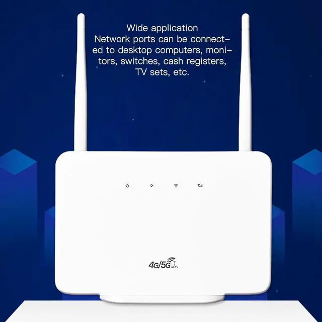 Alt view image 6 of 7 - Unlocked 4G LTE Router with SIM Card Slot, Wireless WiFi CPE, Mobile Hotspot, 150 Mbps Wireless WiFi Router for Home, Sim Slot Unlocked, No Configuration Required (US Plug)