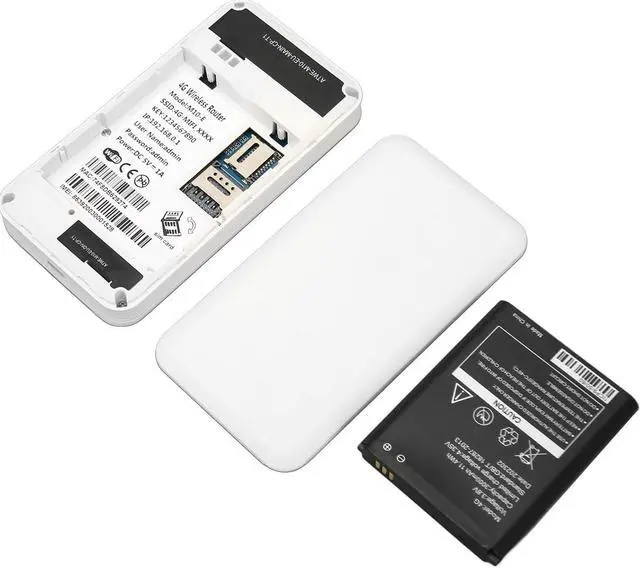 Alt view image 7 of 7 - Mobile WiFi Hotspot, Portable WiFi Router with SIM Card Slot and LED Display, High Speed Pocket WiFi Device Connects Up to 10 Devices