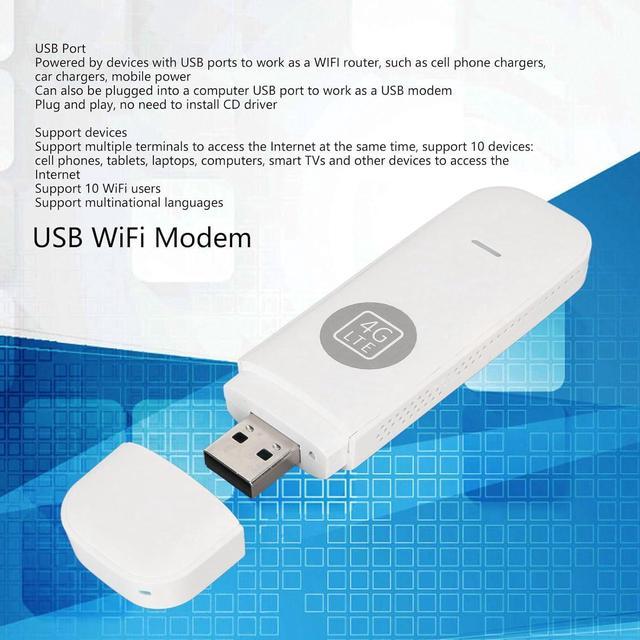 VBESTLIFE Portable 4G WiFi Modem, 4G LTE USB Portable WiFi Router