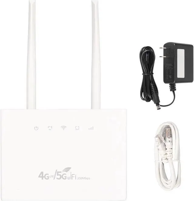 Alt view image 6 of 7 - 4G Wireless Router, High Speed Internet Sharing Service Wide Application Sharing 32 Users Portable White 4G LTE Router for Office Warehouse (US Plug)