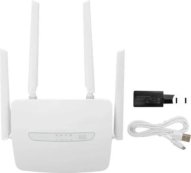 Alt view image 6 of 7 - 4G LTE Modem Router, 150Mbps Wireless CPE WiFi Hotspot Router, 5dBi High Gain Antennas Support 32 Users Wan LAN Port 4G Wireless WiFi Router for Cell Phones, Laptops, Tablets (US