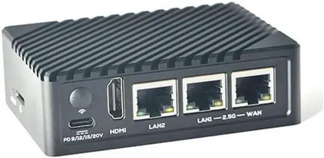 Alt view image 3 of 6 - Nanopi R6S Mini WiFi Router OpenWRT with Three Gbps Ethernet Ports LPDDR4X 8GB RAM Based in 6Tops NPU RK3588S Soc for IOT NAS Smart Home Gateway Support Linux Ubuntu Android (with CNC Metal Case)