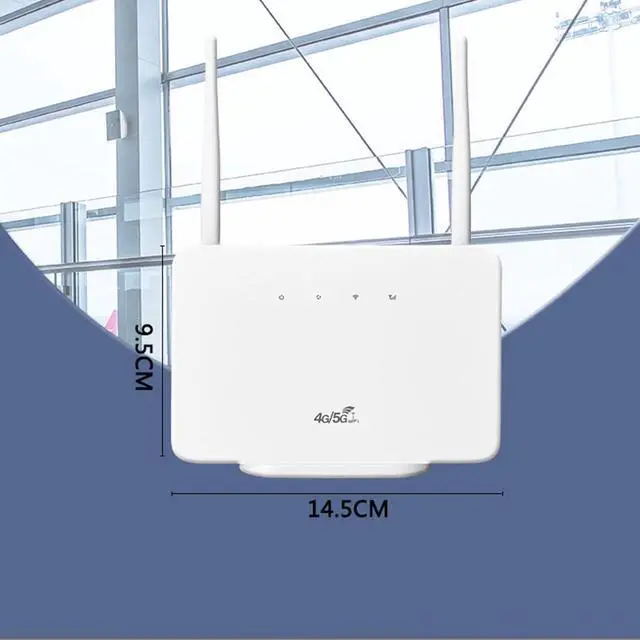 Alt view image 3 of 7 - Unlocked 4G LTE Router with SIM Card Slot, Wireless WiFi CPE, Mobile Hotspot, 150 Mbps Wireless WiFi Router for Home, Sim Slot Unlocked, No Configuration Required (US Plug)