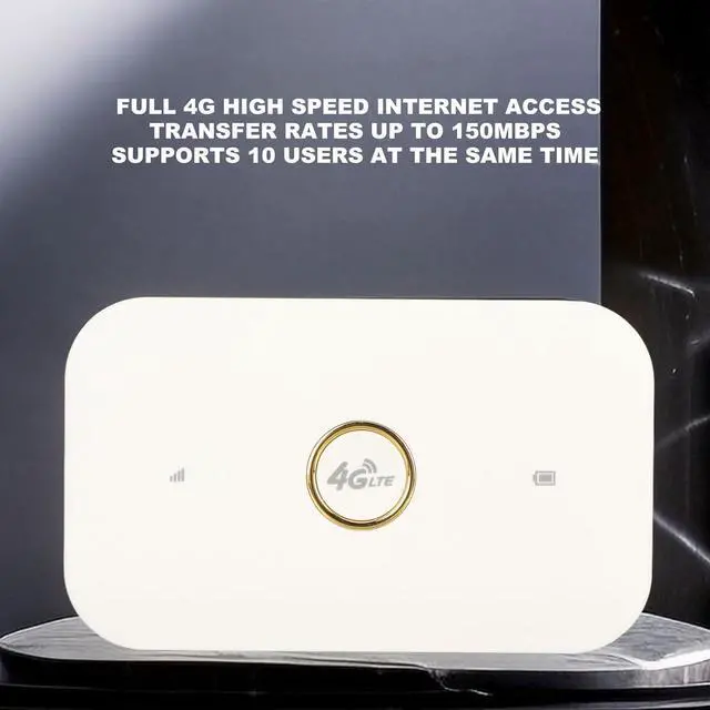Alt view image 6 of 7 - 4G Router, 4G LTE USB Portable Router, Pocket Mobile Network Hotspot USB Modem, Wireless Network Smart Router with SIM Card Slot, for Car Outdoor Indoor