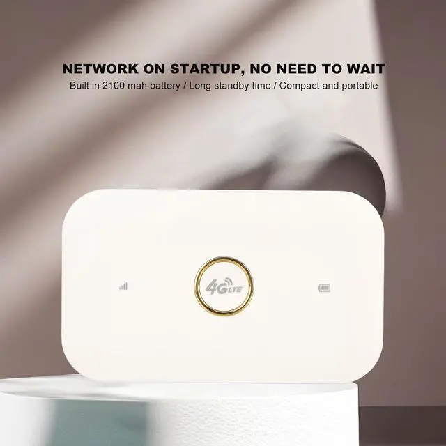 Alt view image 2 of 7 - 4G Router, 4G LTE USB Portable Router, Pocket Mobile Network Hotspot USB Modem, Wireless Network Smart Router with SIM Card Slot, for Car Outdoor Indoor