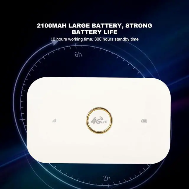 Alt view image 4 of 7 - 4G Router, 4G LTE USB Portable Router, Pocket Mobile Network Hotspot USB Modem, Wireless Network Smart Router with SIM Card Slot, for Car Outdoor Indoor