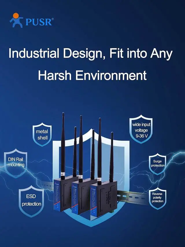 Alt view image 5 of 6 - Global Version Verizon Supported Industrial 4G FDD TD LTE Router with sim Card USR-G806-G