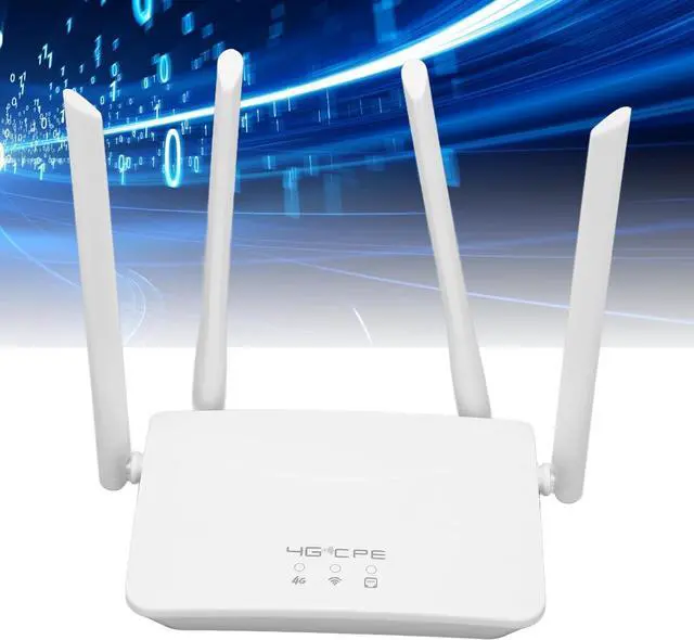 Alt view image 3 of 7 - 4G LTE Wireless Router 100-240V 300Mbps WiFi Hotspot Router with SIM Card Slot for Home for Asia (US Plug)