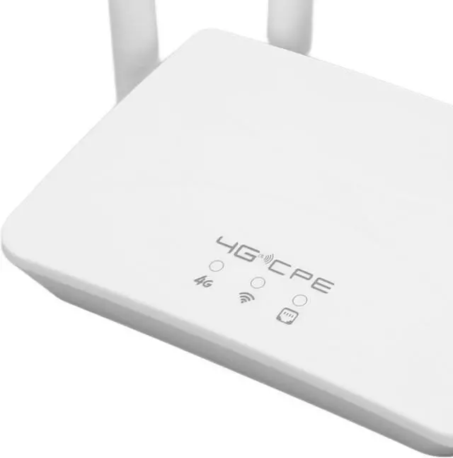 Alt view image 7 of 7 - 4G LTE Wireless Router, 4 High Gain Antenna Mobile WiFi Hotspot Router Prevent Interference 300Mbps Stable Large Range Portable for Asia (US Plug)