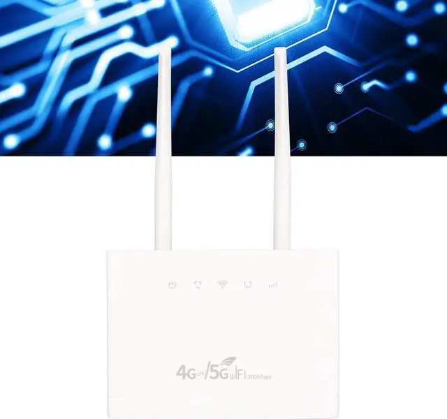 Alt view image 4 of 7 - 4G Wireless Router, High Speed Internet Sharing Service Wide Application Sharing 32 Users Portable White 4G LTE Router for Office Warehouse (US Plug)