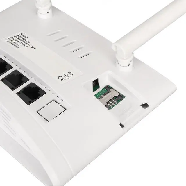 Alt view image 7 of 7 - 4G Wireless Router, High Speed Internet Sharing Service Wide Application Sharing 32 Users Portable White 4G LTE Router for Office Warehouse (US Plug)