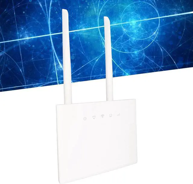 Alt view image 5 of 7 - 4G LTE CPE Router with Sim Card Slot, 4G LTE Modem with 2 5dBi Antennas, Unlocked 4G Wireless Router, Support 32 Users (for Europe Asia) (US Plug 100240V)