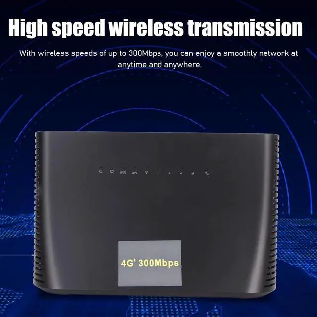 Alt view image 3 of 7 - 4G Wireless Router, 300Mbps 4G LTE Router with SIM Card Slot, Up to 32 Devices Connection, Compatible with America Europe Asia Africa Southeast Asia SIM Card Band (US Plug