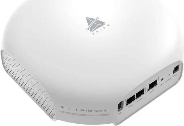 Main image of BROWAN WiFi 6 Access Point AX6600 WAP Mesh Tri-Band MU-MIMO 8 Spatial Streams 3500 Square Feet Coverage 300 Devices 2.4 GHz 5GHz PoE Powered Indoor Ceiling Mount for Home Gaming Office Prism MI10