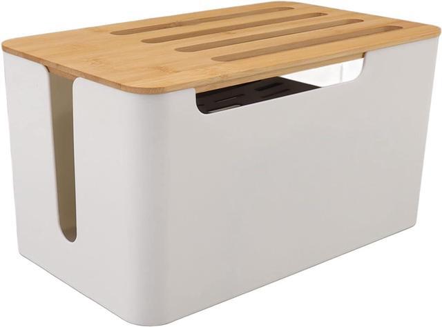 Main image of Diydeg Router Storage Box, Decorative Router Storage Rack with Modem Cable Router Cover, Organized Power Strip Cable Management Hider Rack for Home, Office, Bedroom, Living Room