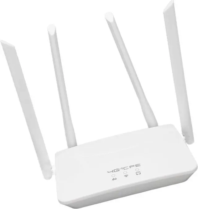 Alt view image 5 of 7 - 4G LTE Wireless Router 100-240V 300Mbps WiFi Hotspot Router with SIM Card Slot for Home for Asia (US Plug)