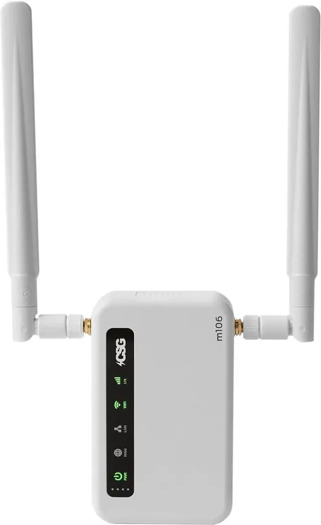 Main image of CSG m106 LTE Cellular Gateway Business or Home Router, Verizon 4G LTE Network Compatible, Built-in Failover, 5,000 mAh Backup Battery for Travel, Lightweight Portable Design, RV Internet