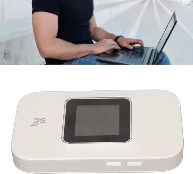 Alt view image 4 of 7 - 4G Mobile WiFi Hotspot, Portable Wireless Internet Router Devices with SIM Card Slot, 300Mbps Download Speed, Connect Up to 10 Devices, 4G Modem WiFi Router for Home, Travel