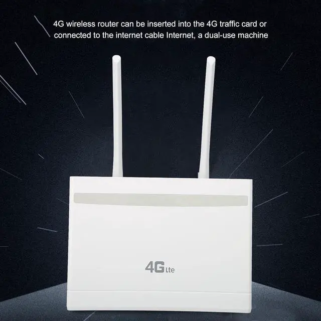 Alt view image 4 of 7 - 4G LTE CPE Router, 4G FDD LTE Router with 3 Internet Interfaces, 300Mbps WiFi Router with WAN LAN for Windows,for OS X,for Linux,for Android(US Plug)