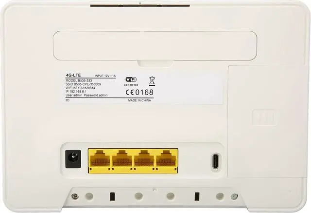 Alt view image 5 of 7 - Jeanoko 4G Router, Wireless WiFi Router Stable Powerful 4 Gigabit Ethernet Ports Wireless Connection 300Mbps for Office for Laptop Desktop(#1)