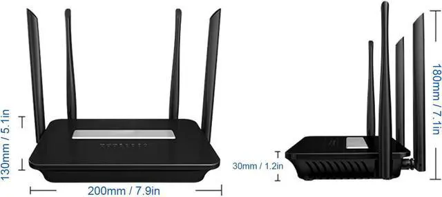 Alt view image 6 of 7 - Wireless Router Wireless Internet Router 300Mbps Standard SIM 4G WiFi Router High Speed and Stable WiFi Router with Wired Broadband Interface for Home, Works(US Plug)