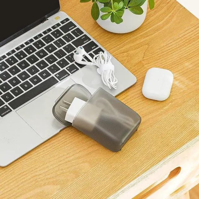Alt view image 6 of 7 - WiFi Wireless Router Storage Box 3/1PcsDesktop Data Cable Storage Box Headphone Organizer Box with Cover Clear Cable Wire Container Box for Home Office Modem Router Holder Hider (Color : Green-1Pcs,