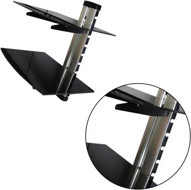 Alt view image 2 of 7 - Braces 1pc Glass Shelf Glass Holder Kickstand Router Holder Silver Bracket Cabinet Stb Stand Glass Shelves Glass Shelves Shelfs