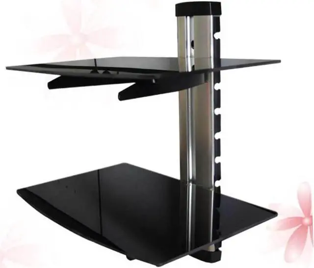 Alt view image 6 of 7 - Braces 1pc Glass Shelf Glass Holder Kickstand Router Holder Silver Bracket Cabinet Stb Stand Glass Shelves Glass Shelves Shelfs